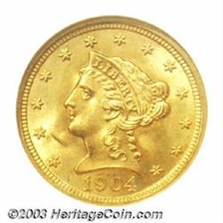 1904 $2 1/2 MS66 NGC.