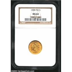 1906 $2 1/2 MS64 NGC.
