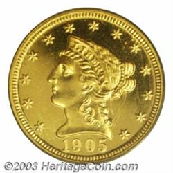 1905 $2 1/2 PR65 PCGS.