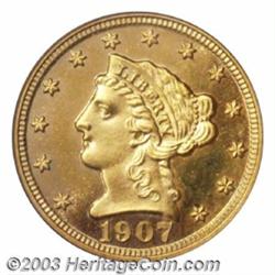 1907 $2 1/2 PR66 Cameo PCGS.