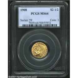 1908 $2 1/2 MS64 PCGS.