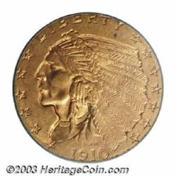 1910 $2 1/2 MS64 PCGS.