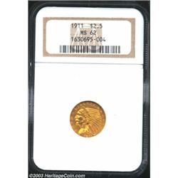 1911 $2 1/2 MS62 NGC.