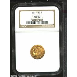 1911 $2 1/2 MS62 NGC.