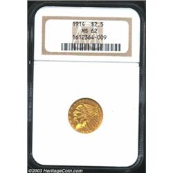1914 $2 1/2 MS62 NGC.
