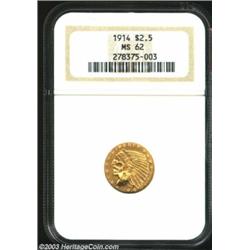 1914 $2 1/2 MS62 NGC.