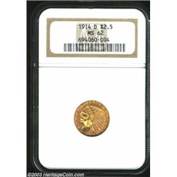 1914-D $2 1/2 MS62 NGC.
