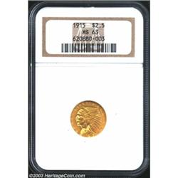 1915 $2 1/2 MS63 NGC.