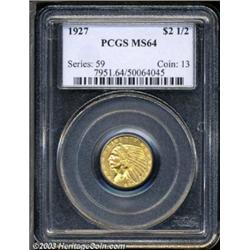 1927 $2 1/2 MS64 PCGS.