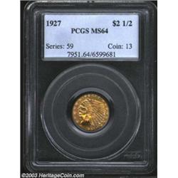 1927 $2 1/2 MS64 PCGS.