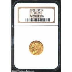 1928 $2 1/2 MS63 NGC.