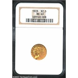 1928 $2 1/2 MS63 NGC.