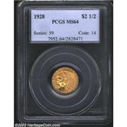 1928 $2 1/2 MS64 PCGS.