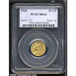 1928 $2 1/2 MS64 PCGS.