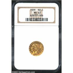 1929 $2 1/2 MS63 NGC.