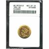 Image 1 : 1854 $3 --Cleaned--ANACS. AU Details, Net XF45.