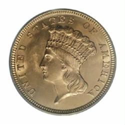 1854 $3 MS64 PCGS.