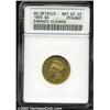 Image 1 : 1855 $3 --Damaged, Cleaned--ANACS. AU Details, Net XF45.