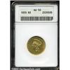 Image 1 : 1855 $3 AU50 ANACS.