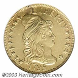 1795 $5 Large Eagle--Plugged, Cleaned--ANACS. AU Details, Net VF30.