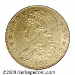 1807 $5 Bust Left AU50 PCGS.