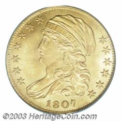 1807 $5 Bust Left MS64 PCGS.