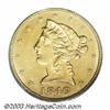 Image 1 : 1846 $5 Large Date MS61 PCGS.