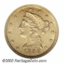 1856-C $5 MS60 NGC.