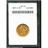 Image 3 : 1857-C $5 AU50 ANACS.