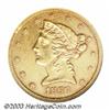 Image 1 : 1866 $5 AU58 ANACS.