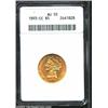 Image 1 : 1893-CC $5 AU55 ANACS.