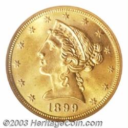 1899 $5 MS67 NGC.