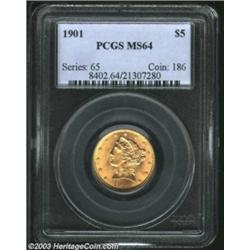 1901 $5 MS64 PCGS.