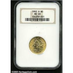 1902-S $5 MS65 NGC.