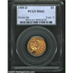 1909-D $5 MS63 PCGS.