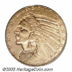 1909-D $5 MS64 PCGS.