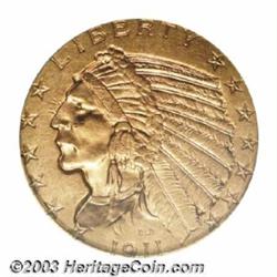 1911-D $5 MS62 PCGS.