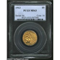 1913 $5 MS63 PCGS.