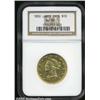 Image 1 : 1850 $10 Large Date AU55 NGC.