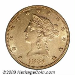 1884-CC $10 AU53 PCGS.