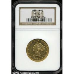 1885 $10 MS62 NGC.