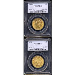 1891 MS61 PCGS,