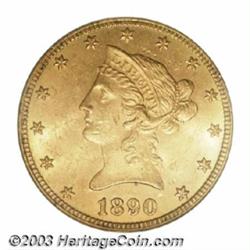1890-CC $10 MS62 PCGS.