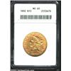 Image 1 : 1892 $10 MS60 ANACS.