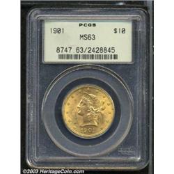 1901 $10 MS63 PCGS.