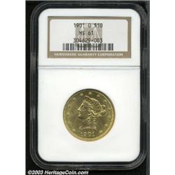 1901-O $10 MS61 NGC.