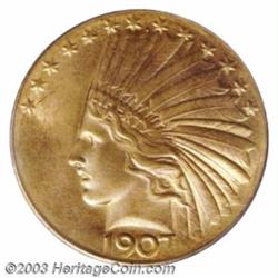 1907 $10 Wire Rim MS64 PCGS.