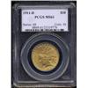 Image 1 : 1911-D $10 MS61 PCGS.