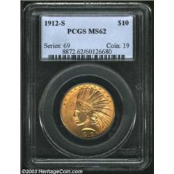 1912-S $10 MS62 PCGS.