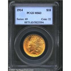 1914 $10 MS63 PCGS.
